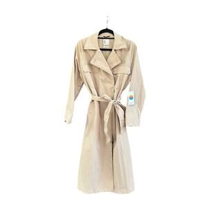 Vuori Rhodes Trench Coat in Khaki